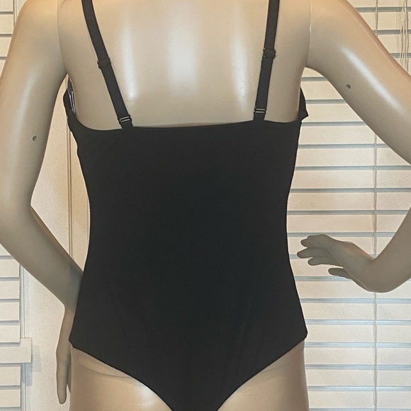 Women's Auden Soft Stretchy Fabric Tank Bodysuit Black Size XL Extra Large NWT - Picture 8 of 9